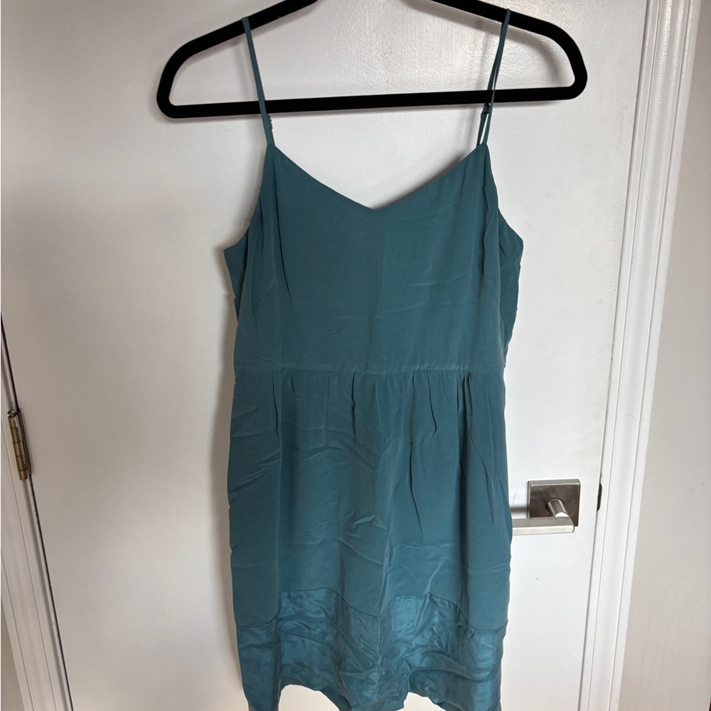 Teal Spaghetti Strap Dress